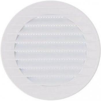 Ventilateur ABS blanc, grille ronds Ø12 cm, moustiquaire incluse