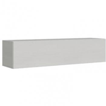 Meuble TV avec passe-câbles Isoka 174 cm frêne blanc