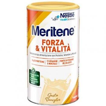 Nestlé Health Science Meritene Forza e Vitalità Polvere Vaniglia Integratore Di Proteine Vitamine E Minerali 270g