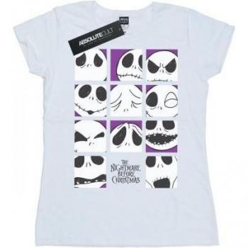 Disney Women's Jack Skellington Multiple Faces Night Before Christmas Cotton Tee