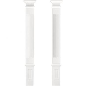 Pilastre Grand Décor 197x20mm en Stucco PU