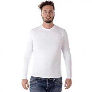 White Armani Menswear Crew T-Shirt (Size 2XL)