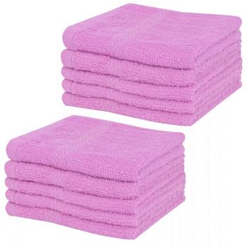 Telo Assorbente Rosa per Ospiti – 10 Unità (VidaXL)