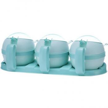 Conjunto de tres cucharas para sal y azúcar