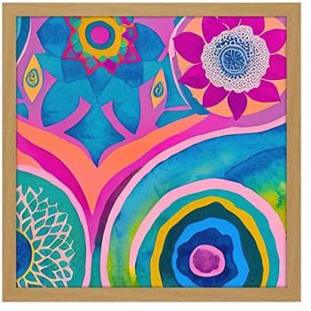 Abstract Garden Mandala 16x16 Portrait