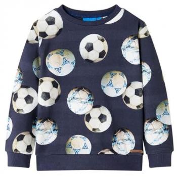 Sudadera Infantil de Manga Larga Escote Redondo Azul Marino 92