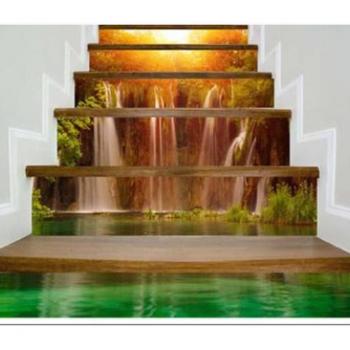RiverRun Self-Adhesive Stair Decals