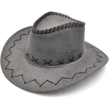Einfarbiger Cowboy-Hut für Männer und Frauen
