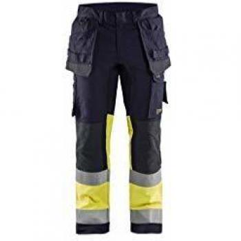 Pantaloni Lavoro FlexNorm 1487 – Blu Navy/Giallo Fluorescente 3XL