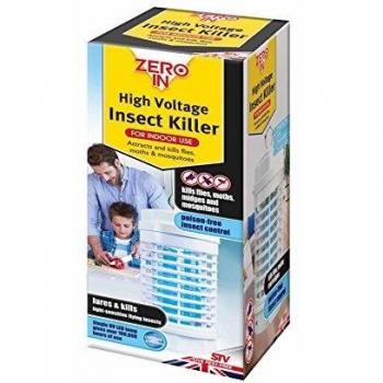 Zero In High Voltage Insect Killer For Indoor Use -Kills Fleas, Moths &Mosquitos