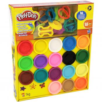 Collection Play‑Doh 18 Pots avec Accèsoires Créatifs