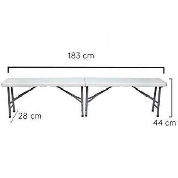 Banco Plegable para Eventos 183x28x43 cm