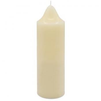 Candela color crema senza profumo