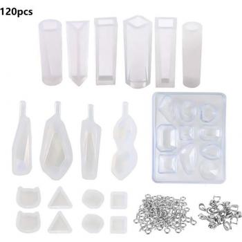 DIY Jewelry Mold Set with 129 Pieces