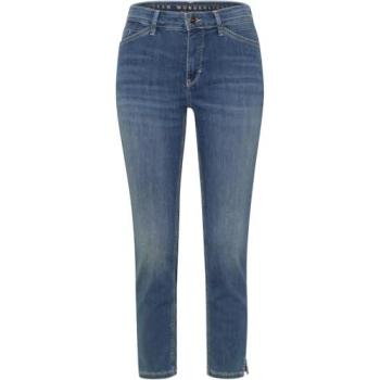 MAC Jeans mit Schlitz am Saum, 7/8, Dream Summer, blau