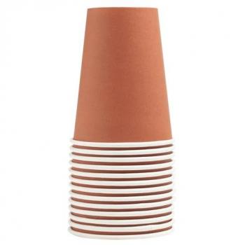 Papp-Trinkbecher PROnappe – 200 ml – Terracotta