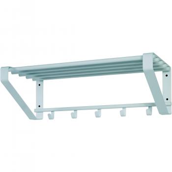 Haku Wandgarderobe Garderobe Flurmöbel aus Metall in weiß pulverbeschichtet