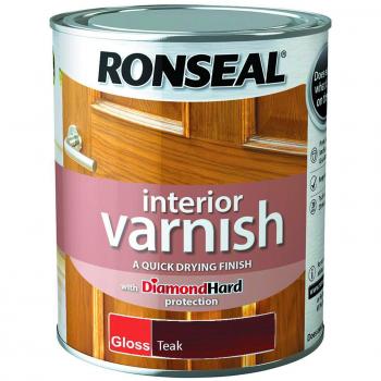 Ronseal Interior Varnish Teak Gloss 750ml
