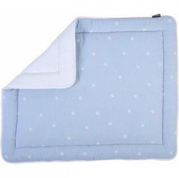 Cuscinetto BabyBox Blu & Bianco 75x95 cm