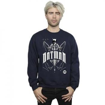 Batman Männer-Fledermaus-Skelett-Shirt XL Navy