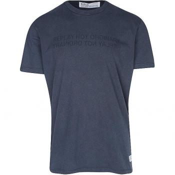 REPLAY T-Shirt mit kurzen Ärmeln Blau XL