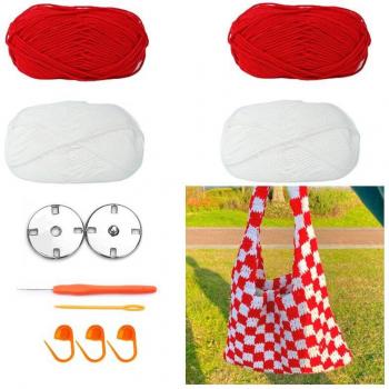 Crochet Checkered Bag DIY Kit