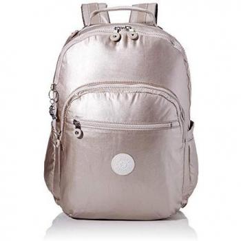 Kipling Seoul XL Sac à Dos Loisir, 45 cm, 33 Litres, Argenté