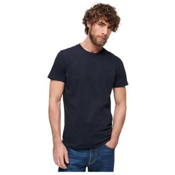 Maglia a manica corta Superdry Essential con logo bordato in colore Eclipse Navy 2XL