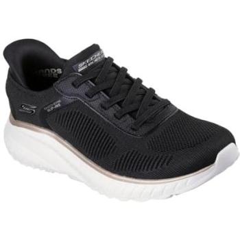 Chaussures Skechers Bob's Squad Chaos – Current Muse Femme, Noir/Doré, 37,5, Vegan, Lavable en machine