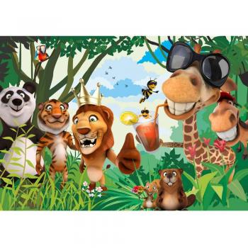 Kinderparty Dschungel Tapete – Premium Plus 200 x 140 cm
