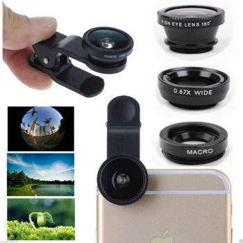 Objektiv Set für Smartphone: Weitwinkel, Makro und Fisheye für iPhone