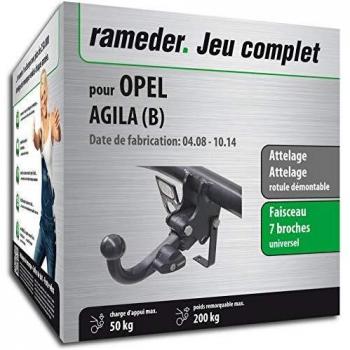 Attelage Opel AGILA avec faisceau 7 broches