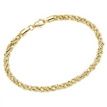 Smart Jewel Armband »Armband Fantasiekette, gedreht, Silber 925«