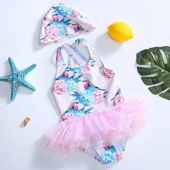 Floral Tutu Swimwear for Toddler Girls