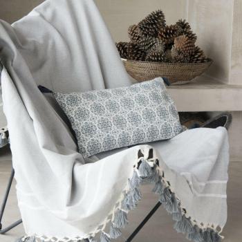 Plaid Élégance Gris Perle 160x250 Febronie