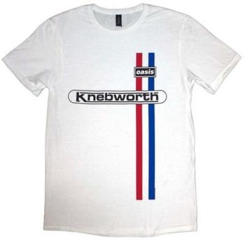 Oasis Knebworth Strip‑Tee (White) – Unisex, M