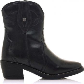 Botines de piel Teo negros para mujer de Mustang