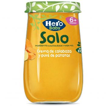HERO BABY SOLO CREMA CALABAZA Y PURE PATATAS 190 GR