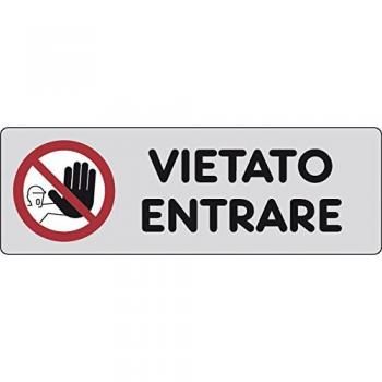 Etichette adesive 150x50 “vietato entrare” – 1 pezzo