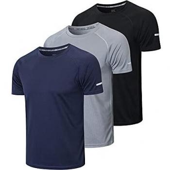 T-Shirts à Manches Courtes Homme 3 Pack HUAKANG