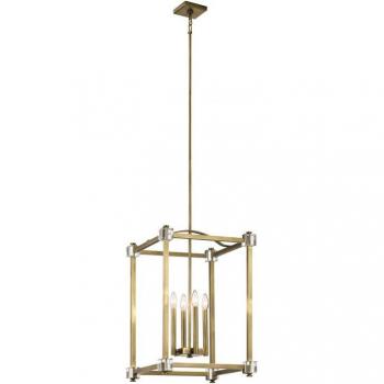 Pendelleuchte Cayden Naturmessing 66 cm E14 dimmbar