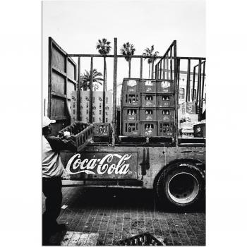 Outdoor Leinwand: Coca‑Cola Transporter El Jadida