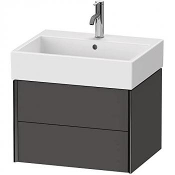 Sanitaire XViu Duravit XV43340B249 avec deux compartiments Noir Mat