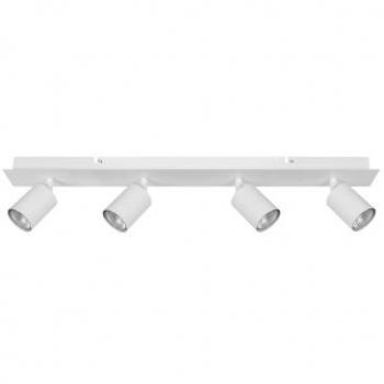 Lámpara de techo industrial moderna 4 luces ajustables color blanco Tigris
