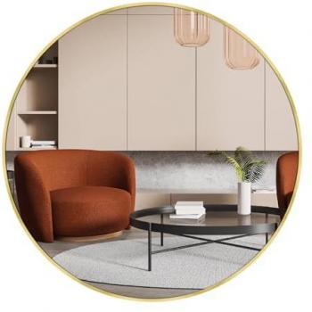 Jaron 60 cm Aluminized Wall Mirror – Golden Edition