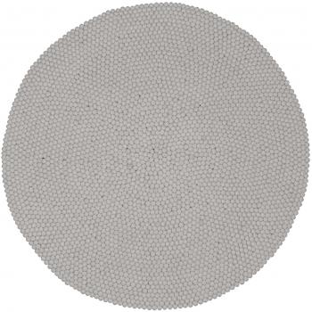 Myfelt Linéa Cream Round Wool Rug 120cm