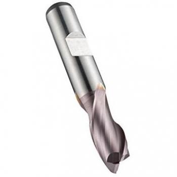 Fresa per cave HSS-E TiCN 14mm 2 Taglienti con Codolo Weldon