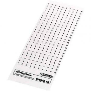 PHOENIX CONTACT SBS10: Marker‑Set 41–60 für Klemmen, weiß, 6 300 g, 10 Stück
