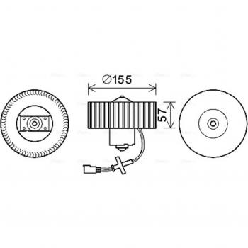 Ava Cooling FD8568 Ventola Interna Elettrica