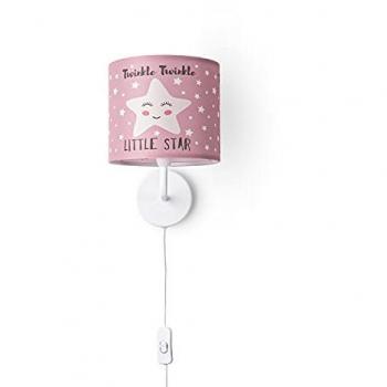 Paco Home Wandleuchte Aleyna 105, Kinderlampe, Ø18 cm, mit Kabel 3m, E14